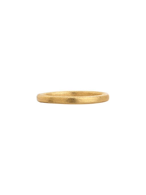 18ct yellow gold oval wedding ring 2.2mm x 1.5mm photo
