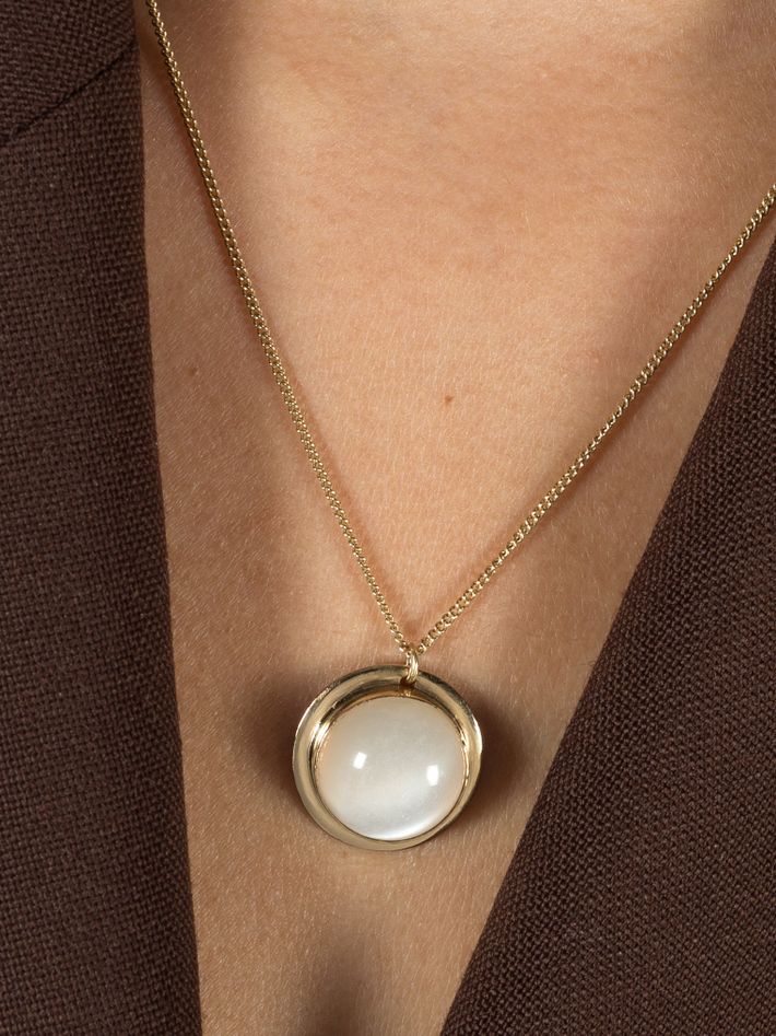 White moonstone necklace