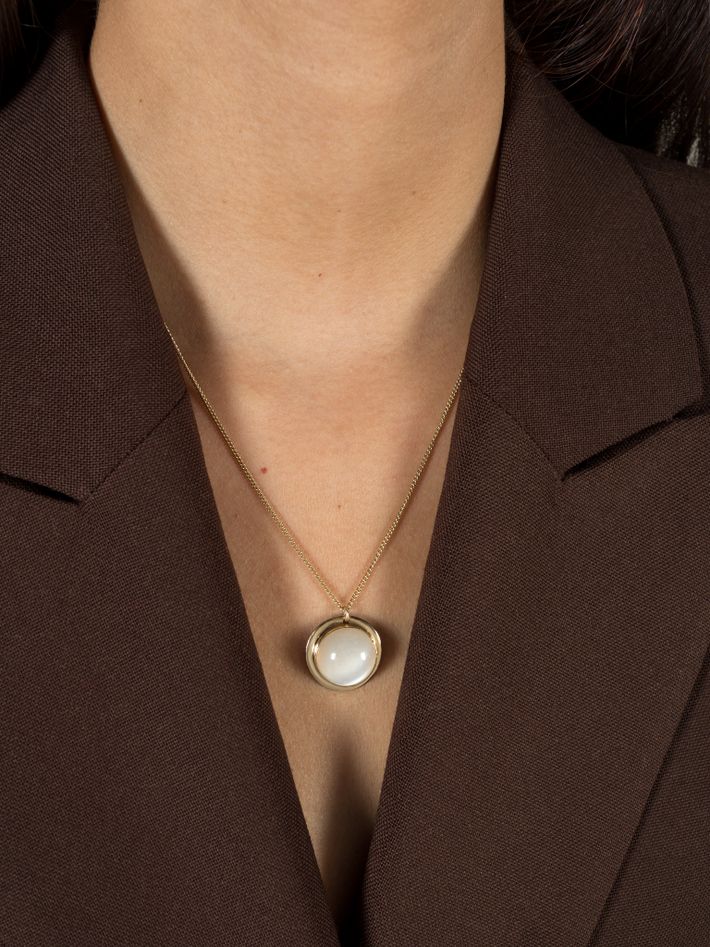 White moonstone necklace