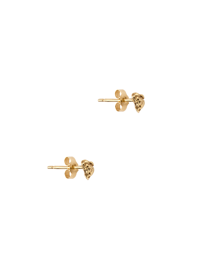 Gold nugget studs