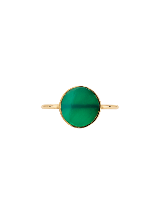 Stellar green agate ring photo