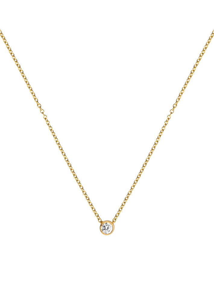 Diamond on a chain necklace