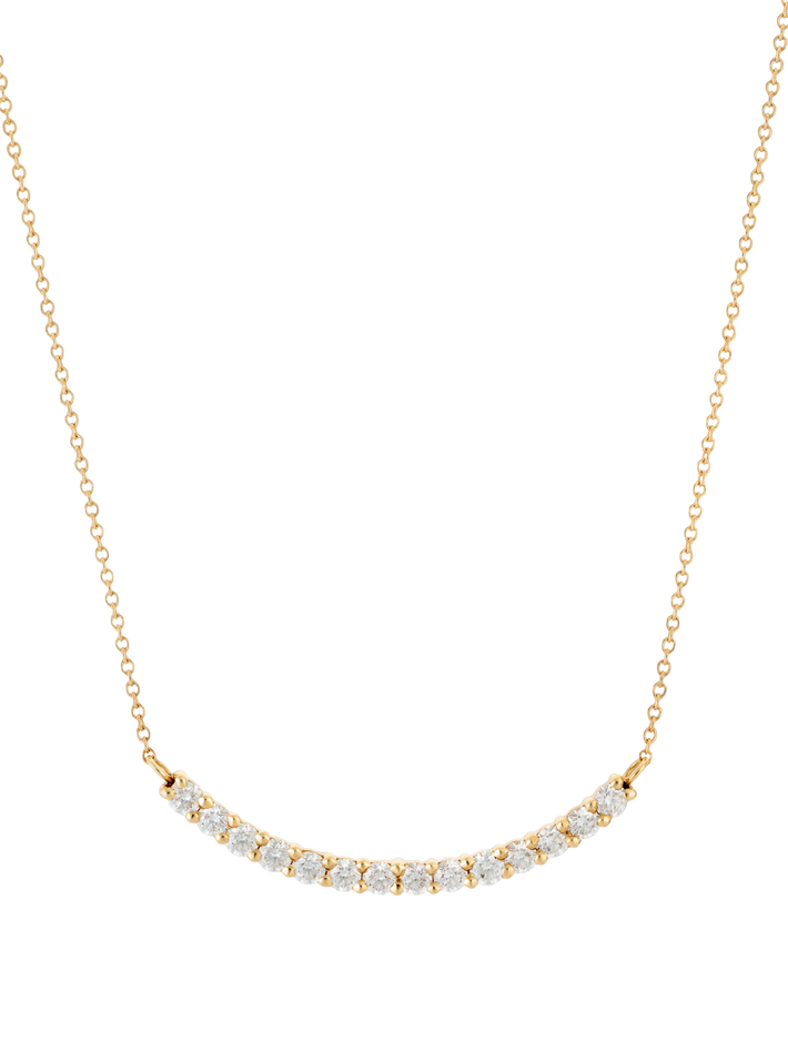 Diamond arch necklace