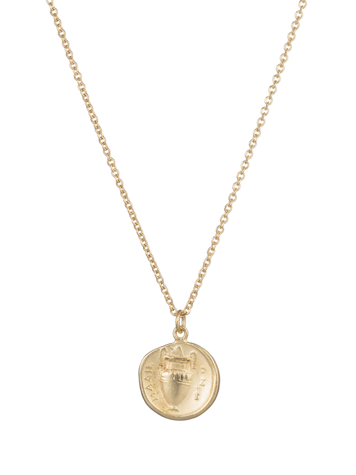 Roman coin pendant necklace