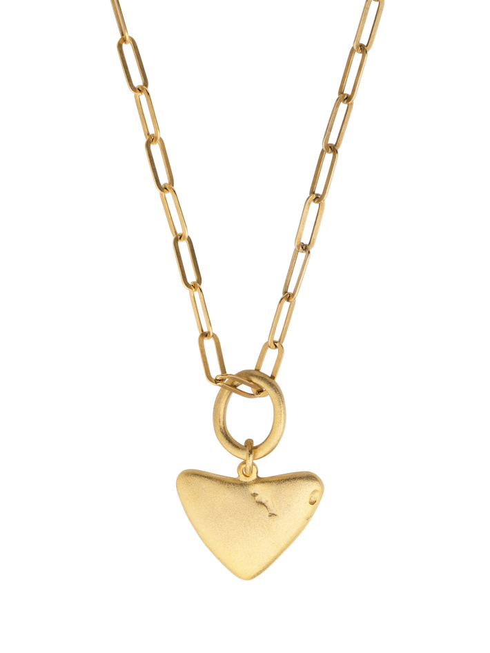 Pebbles heart pendant