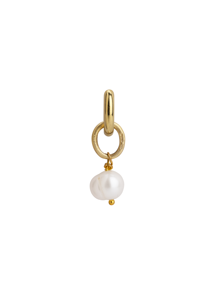 Seashells just one pearl hoop mono earring