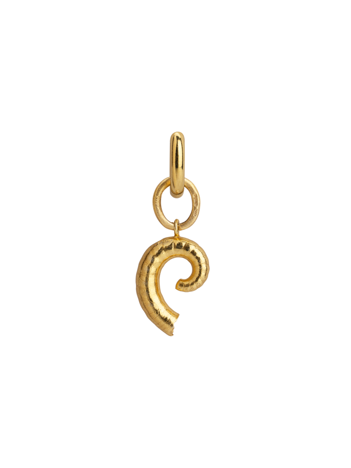 Seashells swirl hoop mono earring