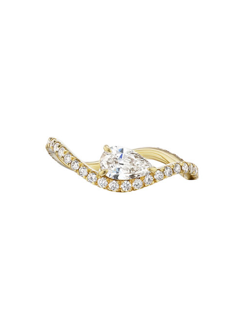 Meander Ring 0.40 Pear Diamond photo