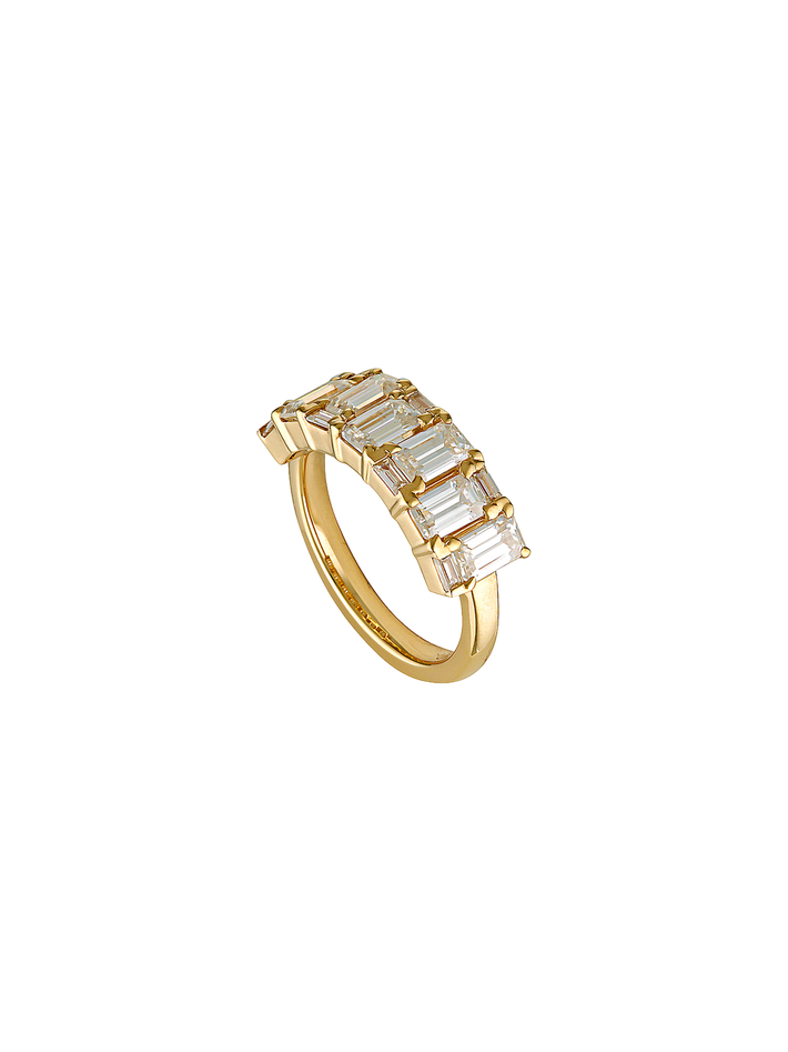 Nandina ring - yellow & white gold