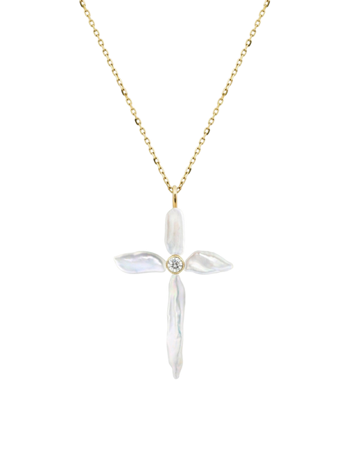 Divina Pearl Cross Pendant (Refurbished) photo