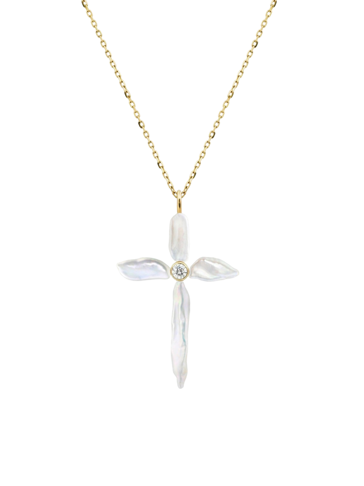 Divina Pearl Cross Pendant (Refurbished)