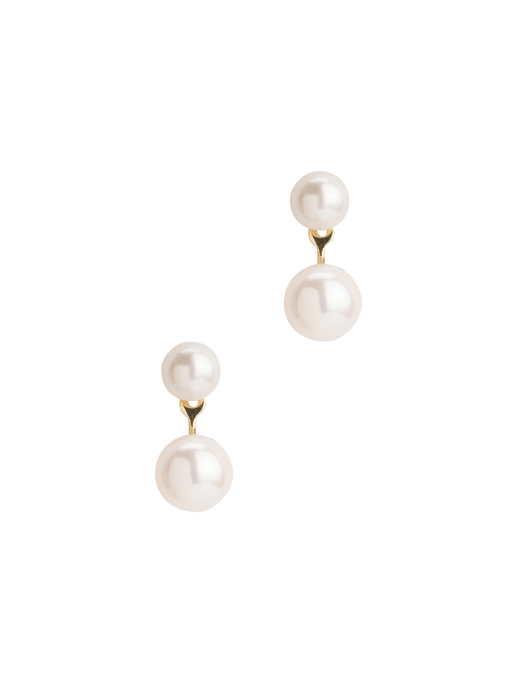 Pearl ear jacket earrings photo