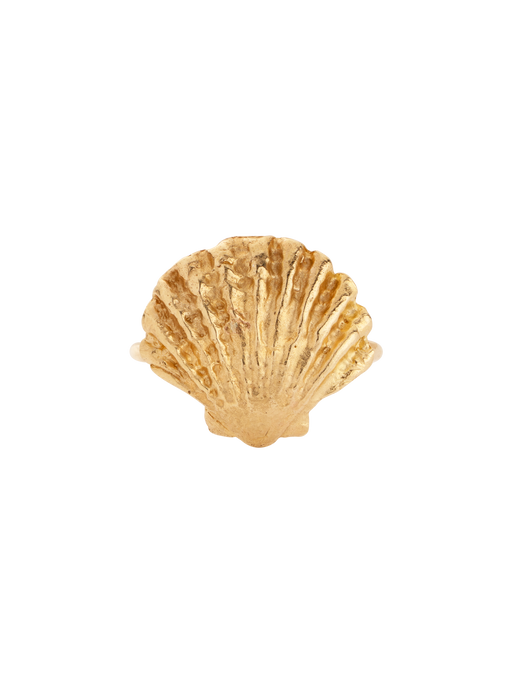 9ct gold seashell ring photo