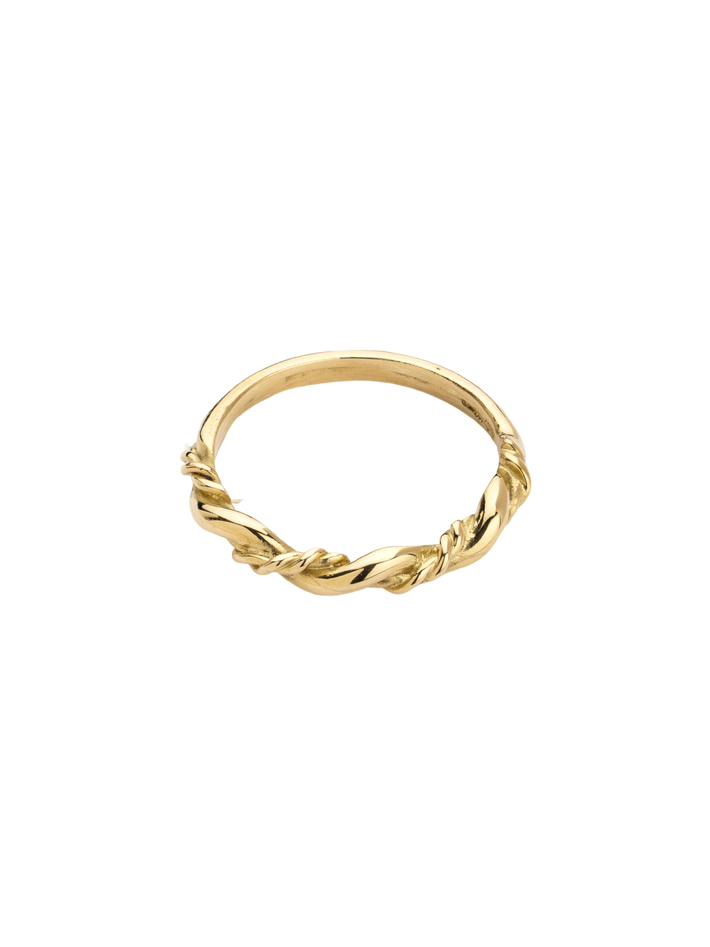 18ct Gold braided ring