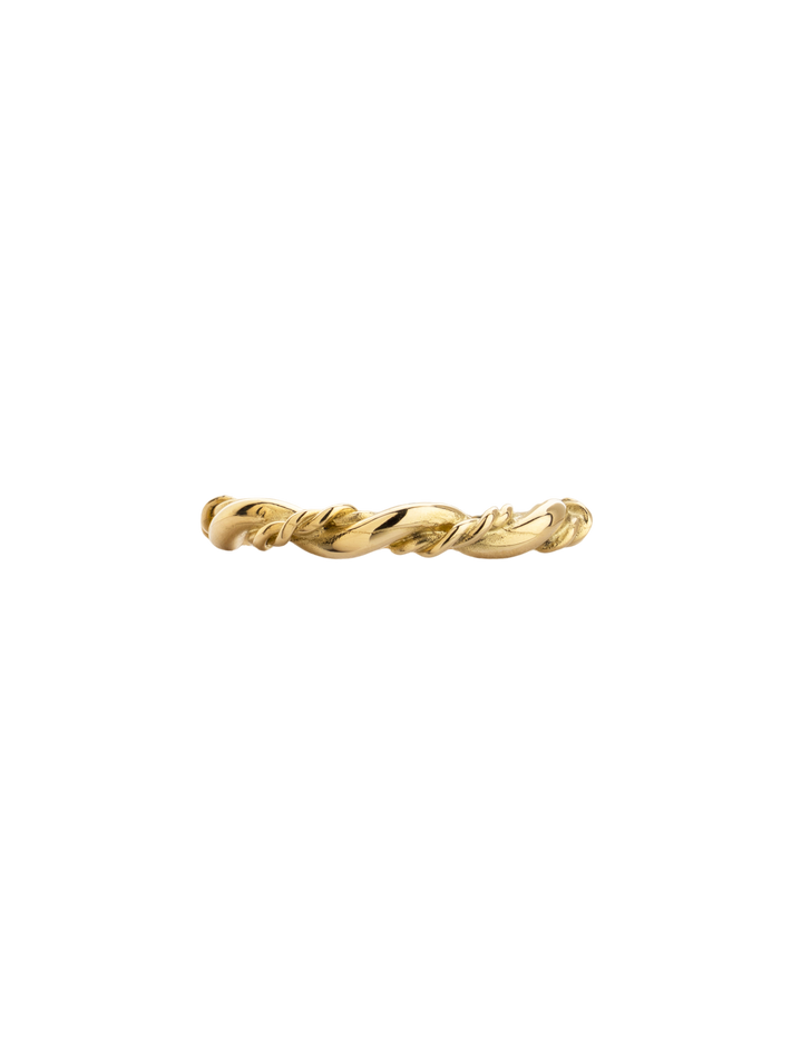 18ct Gold braided ring