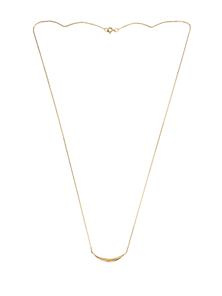 9ct Gold connected eclipse pendant necklace