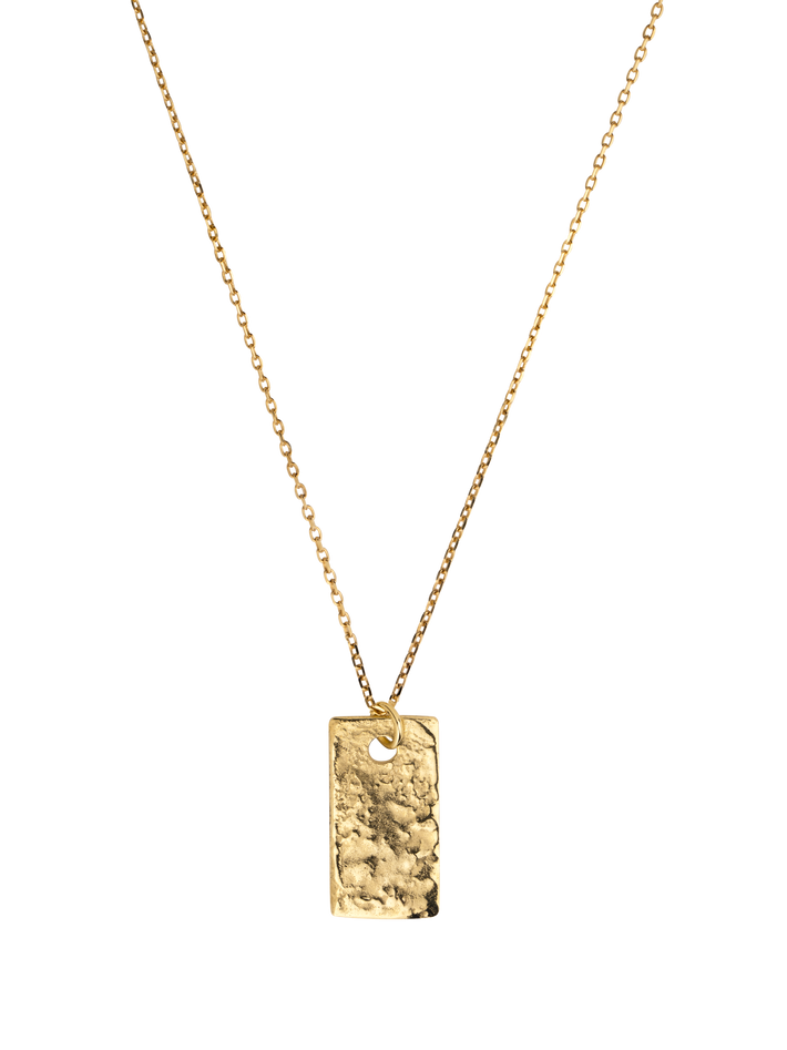 14k gold deals rectangle pendant necklace
