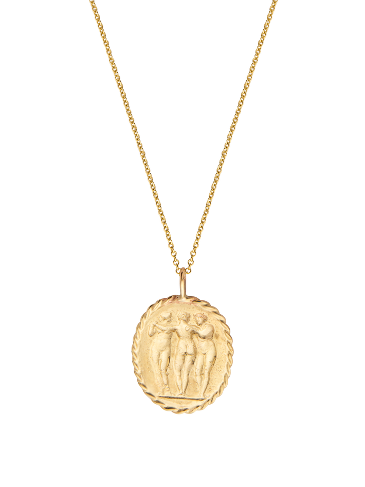 9ct gold personalised eternally friends pendant necklace