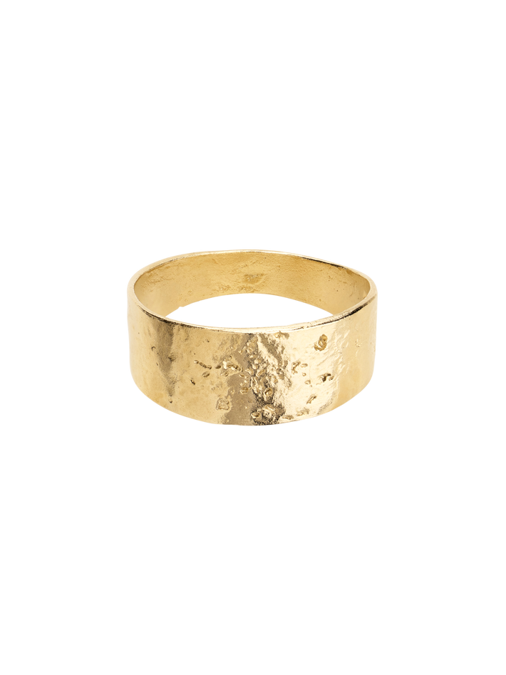 9ct Gold raw band ring
