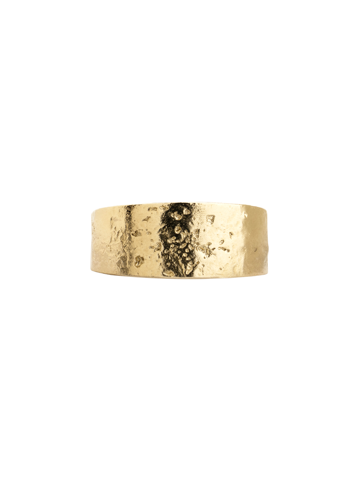 9ct Gold raw band ring