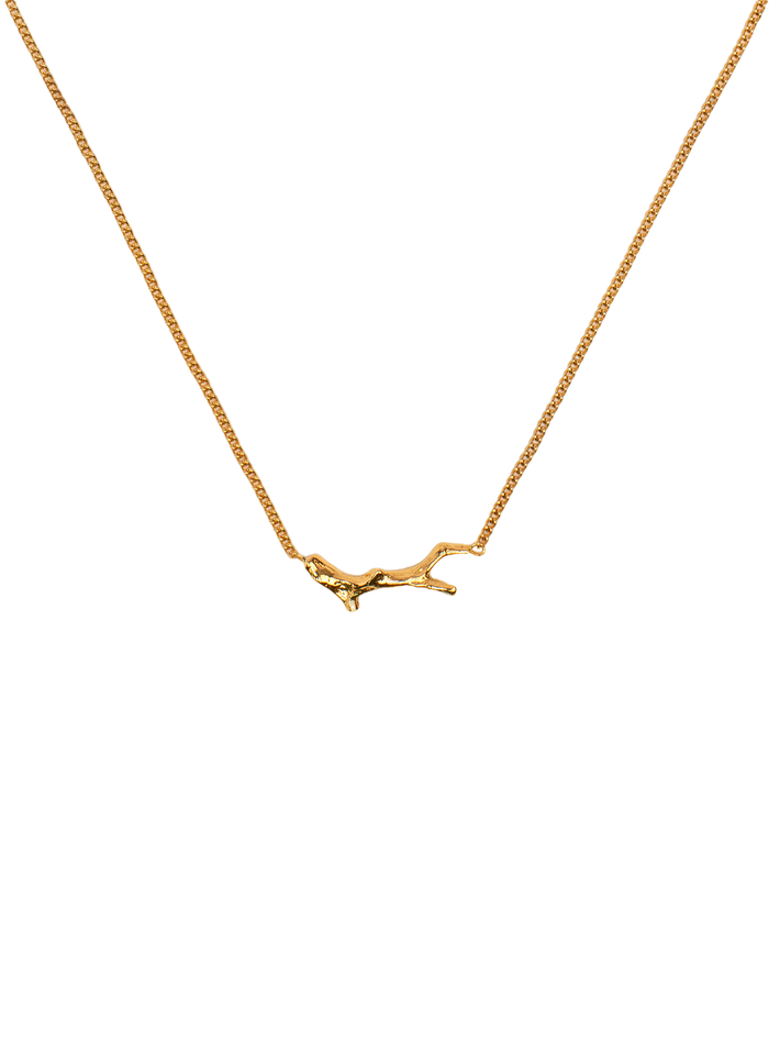 Necklace with branch-shaped element