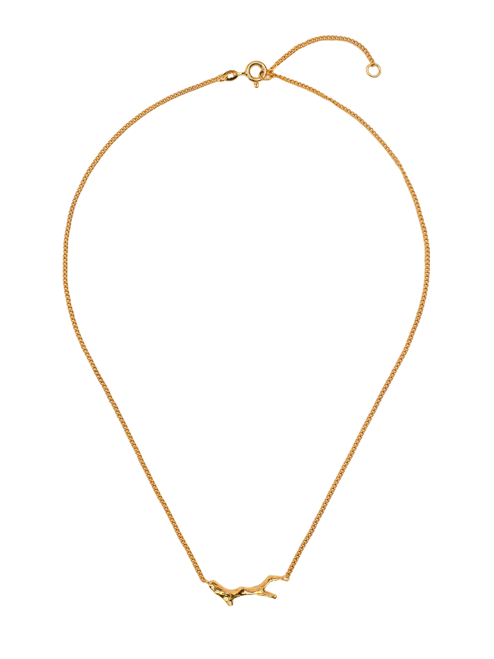 Necklace with branch-shaped element