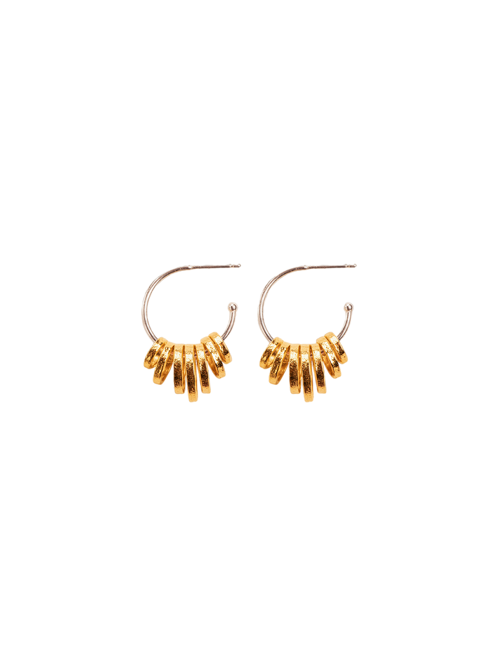 Hoop earrings with hoops