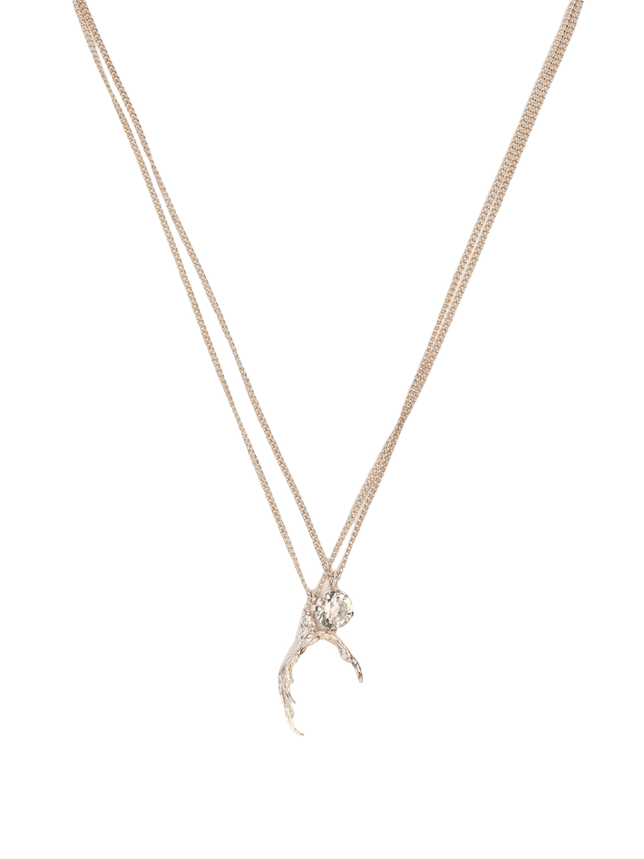 Duo necklace with signature grigri pendant