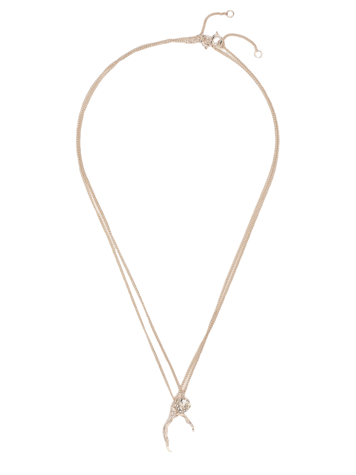 Duo necklace with signature grigri pendant
