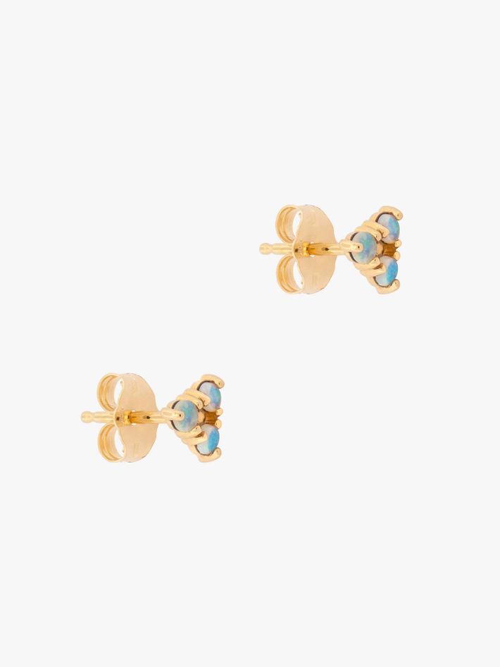 Tri-opal earrings