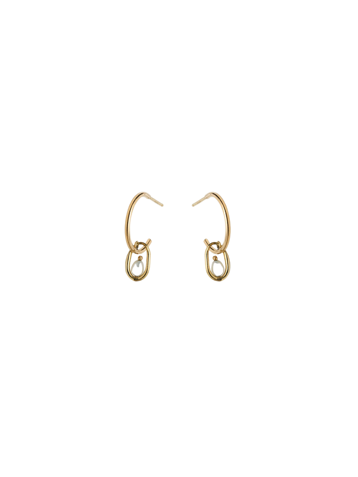 Pearl Droplet Hoops