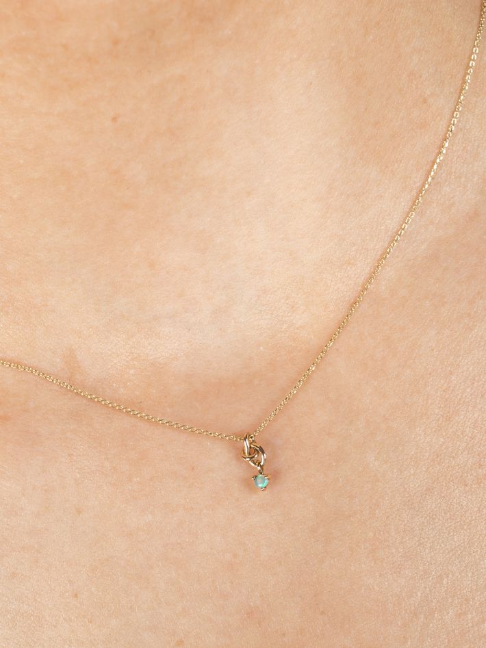 Little ode opal necklace