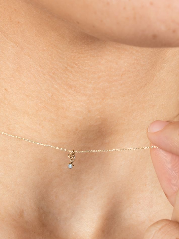Little ode opal necklace