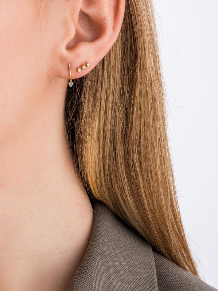 One-step bar earrings