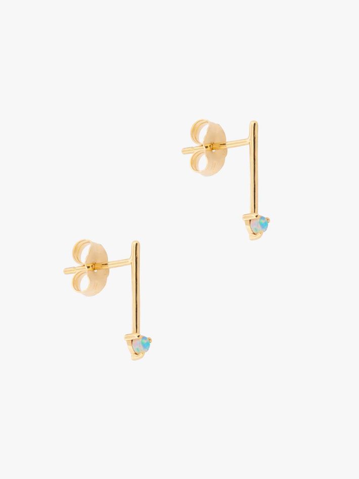 One-step bar earrings