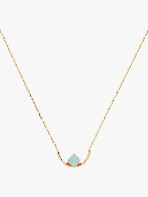 Opal arc necklace photo