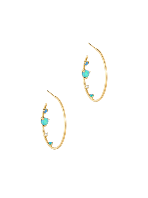 Inverted hoop earrings photo