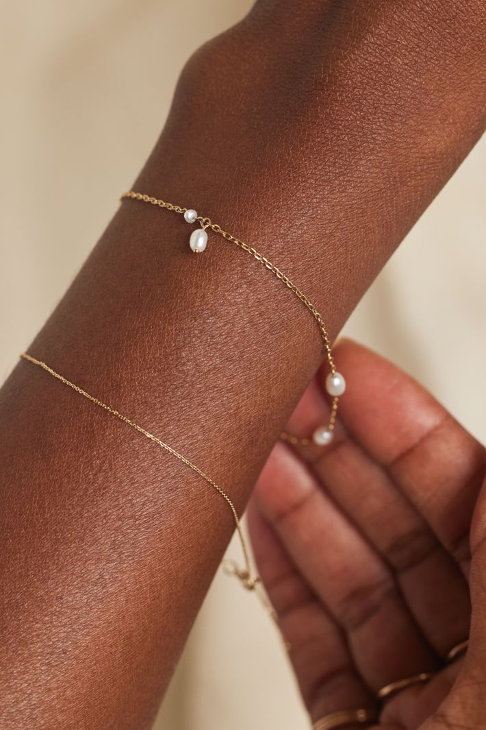 Pearl spindle bracelet