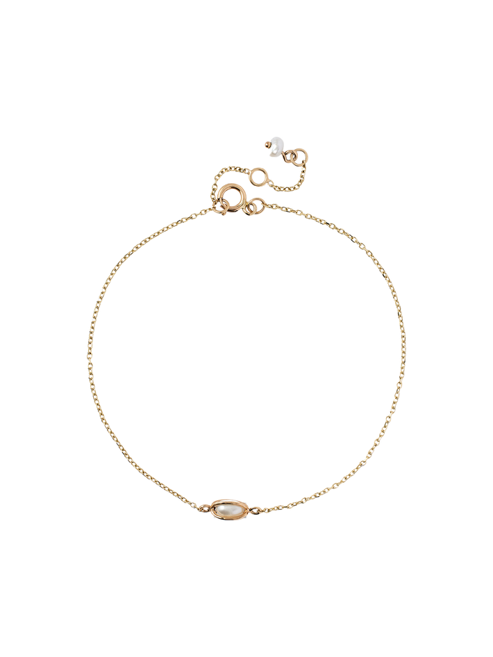 Caged pearl bracelet