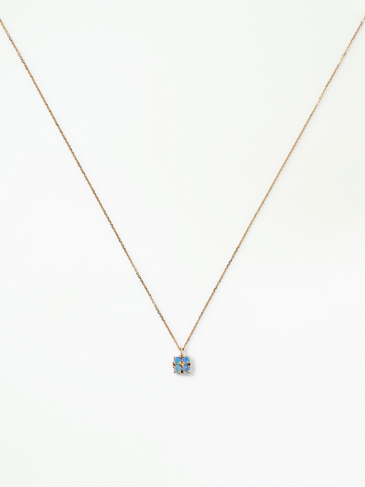 Small opal lattice necklace photo