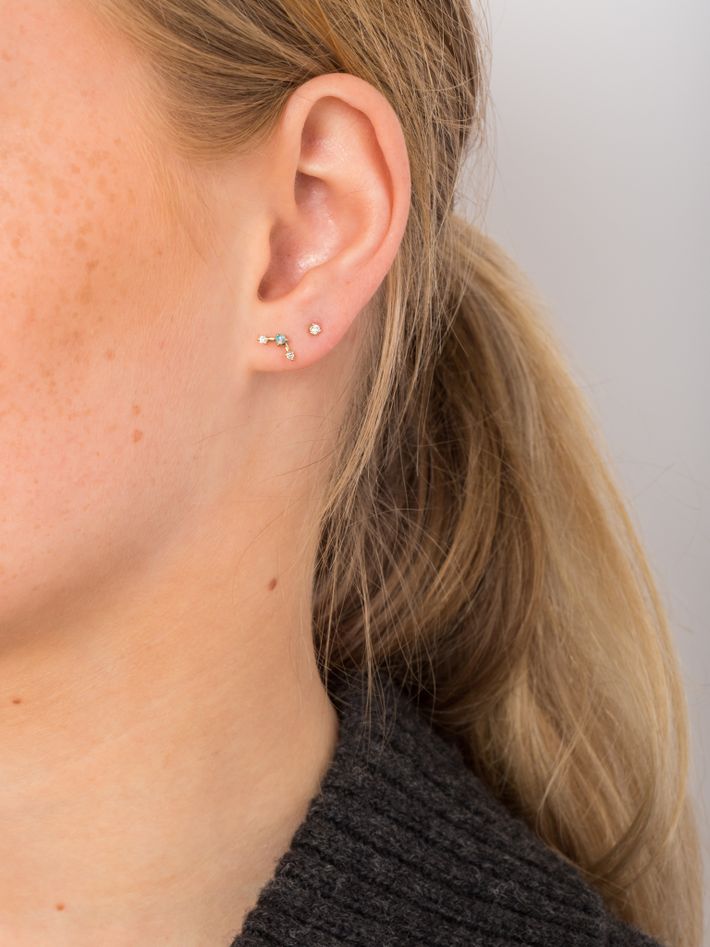 Small diamond deals piercing