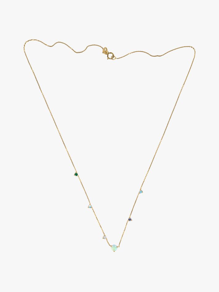 Linear chain necklace