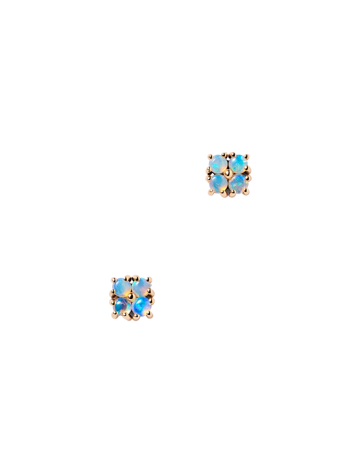 Small opal lattice studs