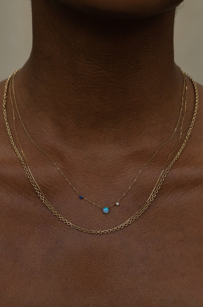 Three-step necklace