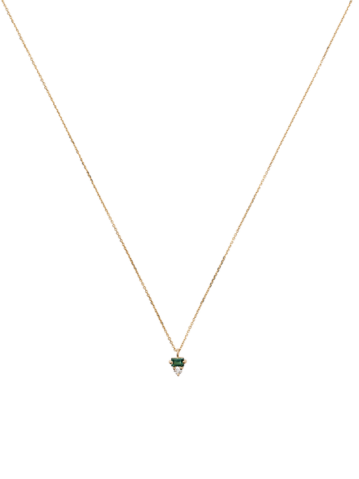Diamond and tourmaline column necklace  photo