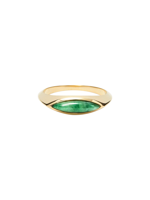 Jadeite eye signet ring photo