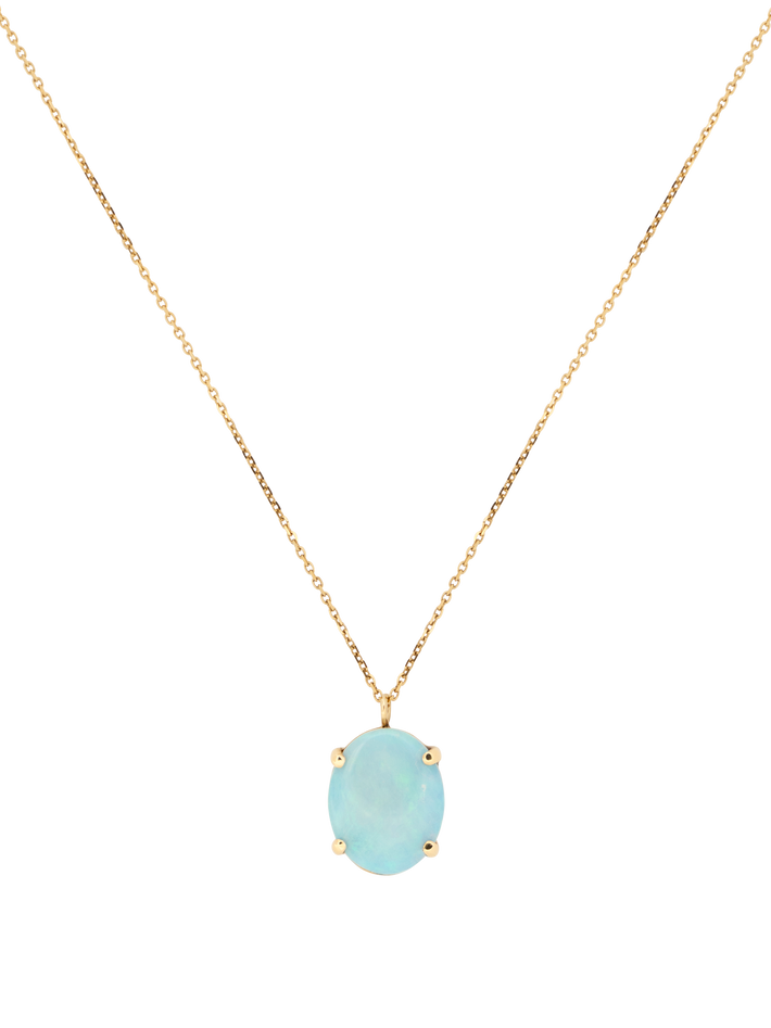 Large oval opal pendant