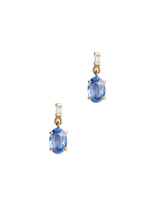 Galaxy sapphire earrings photo