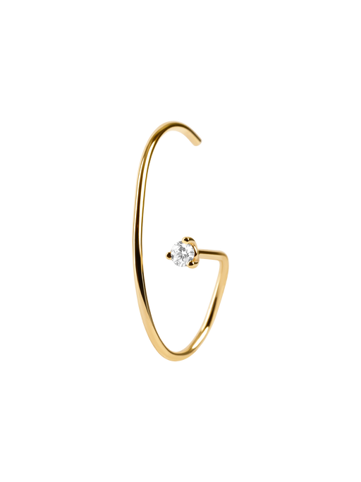 Diamond orbit earring photo