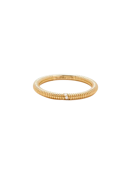 Yellow gold mini glitter wedding ring photo